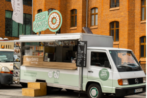A food truck for sale at bizness on wheels